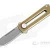 D Rocket Design Al Br BarloX Black PVD M390 Brown G10 Al Bronze Manual OTF Knife
