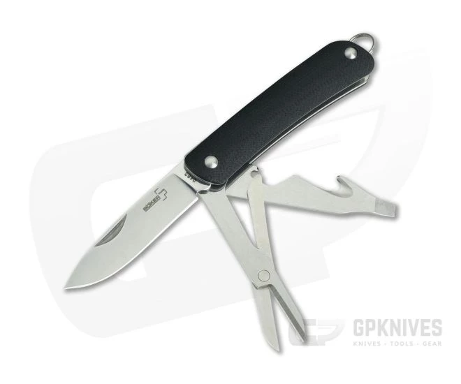 Boker Plus Mini Tech-Tool 4 Black G10 Slip Joint 01BO873