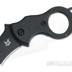 Fox Knives Mini-Ka Black Liner Lock Key Ring Karambit Black FRN 01FX325