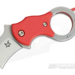 Fox Knives Mini-Ka Liner Lock Key Ring Karambit Red FRN 01FX327