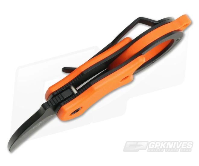 Fox Knives Mini-Ka Black Liner Lock Key Ring Karambit Orange FRN 01FX330 - Image 3