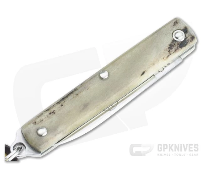 Great Eastern Cutlery #05 PPP Keychain Knife Pen Blade Sambar Stag Slip Joint Folder 052121-SS-01 - Image 2