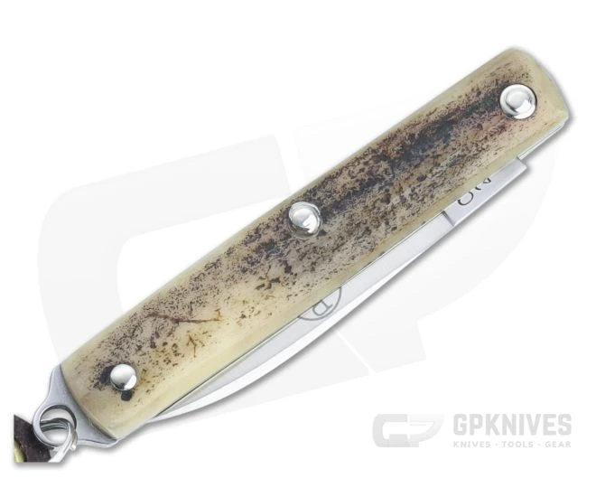 Great Eastern Cutlery #05 PPP Keychain Knife Pen Blade Sambar Stag Slip Joint Folder 052121-SS-04 - Image 2