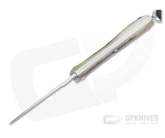 Great Eastern Cutlery #05 PPP Keychain Knife Pen Blade Sambar Stag Slip Joint Folder 052121-SS-04 - Image 3