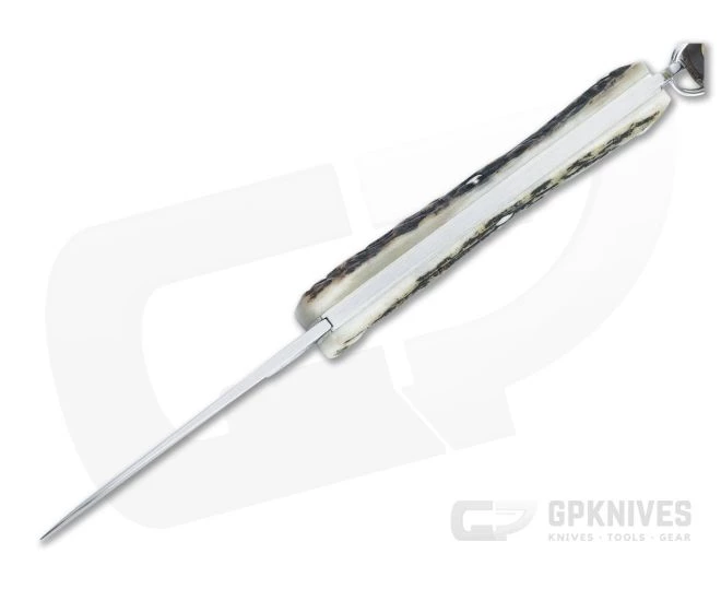 Great Eastern Cutlery #05 PPP Keychain Knife Pen Blade Sambar Stag Slip Joint Folder 052121-SS-06 - Image 3