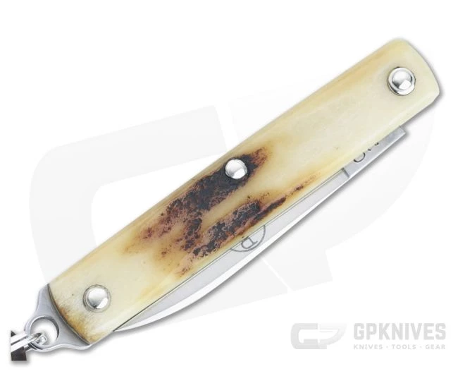 Great Eastern Cutlery #05 PPP Keychain Knife Pen Blade Sambar Stag Slip Joint Folder 052121-SS-10 - Image 2