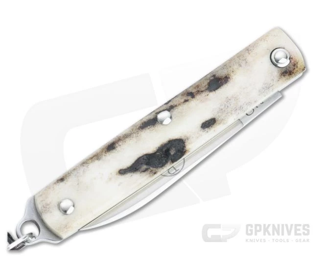 Great Eastern Cutlery #05 PPP Keychain Knife Pen Blade Sambar Stag Slip Joint Folder 052121-SS-17 - Image 2