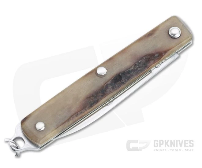 Great Eastern Cutlery #05 PPP Keychain Knife Pen Blade Sambar Stag Slip Joint Folder 052121-SS-19 - Image 2