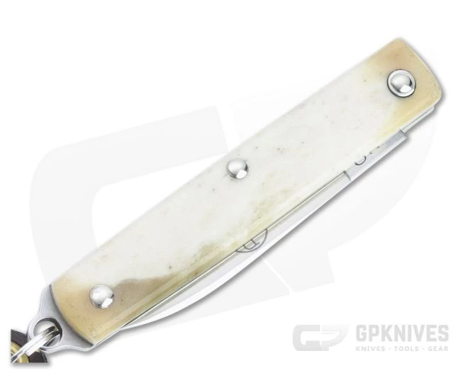 Great Eastern Cutlery #05 PPP Keychain Knife Pen Blade Sambar Stag Slip Joint Folder 052121-SS-23 - Image 2