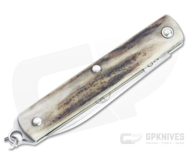 Great Eastern Cutlery #05 PPP Keychain Knife Pen Blade Sambar Stag Slip Joint Folder 052121-SS-24 - Image 2