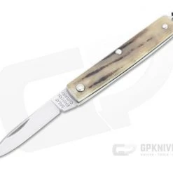 Great Eastern Cutlery #05 PPP Keychain Knife Pen Blade Sambar Stag Slip Joint Folder 052121-SS-25