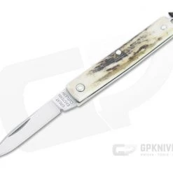 Great Eastern Cutlery #05 PPP Keychain Knife Pen Blade Sambar Stag Slip Joint Folder 052121-SS-35