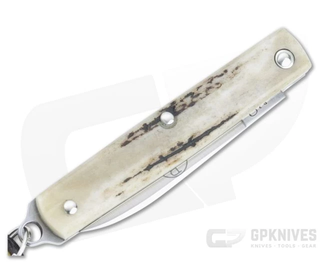 Great Eastern Cutlery #05 PPP Keychain Knife Pen Blade Sambar Stag Slip Joint Folder 052121-SS-35 - Image 2