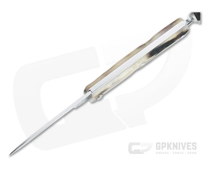 Great Eastern Cutlery #05 PPP Keychain Knife Pen Blade Sambar Stag Slip Joint Folder 052121-SS-36 - Image 3