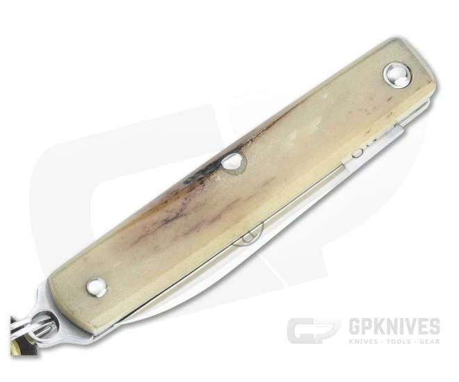 Great Eastern Cutlery #05 PPP Keychain Knife Pen Blade Sambar Stag Slip Joint Folder 052121-SS - Image 2