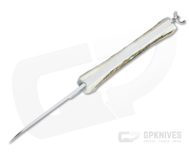 Great Eastern Cutlery #05 PPP Keychain Knife Sheepsfoot Sambar Stag Slip Joint Folder 053121-SS-06 - Image 3