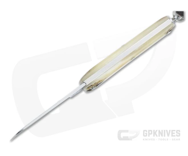 Great Eastern Cutlery #05 PPP Keychain Knife Sheepsfoot Sambar Stag Slip Joint Folder 053121-SS-10 - Image 3