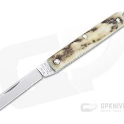 Great Eastern Cutlery #05 PPP Keychain Knife Sheepsfoot Sambar Stag Slip Joint Folder 053121-SS-12