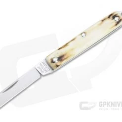 Great Eastern Cutlery #05 PPP Keychain Knife Sheepsfoot Sambar Stag Slip Joint Folder 053121-SS-13