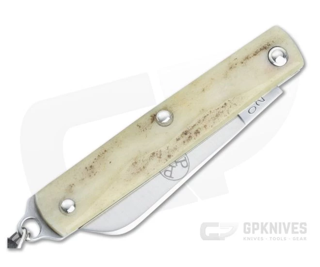 Great Eastern Cutlery #05 PPP Keychain Knife Sheepsfoot Sambar Stag Slip Joint Folder 053121-SS-14 - Image 2