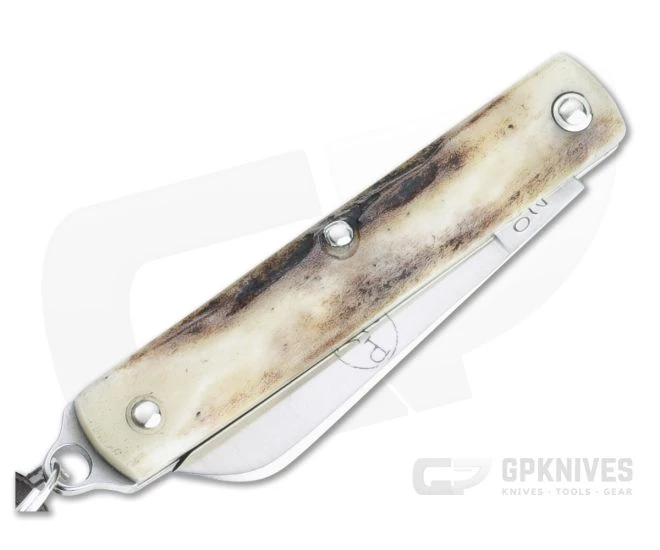 Great Eastern Cutlery #05 PPP Keychain Knife Sheepsfoot Sambar Stag Slip Joint Folder 053121-SS-26 - Image 2