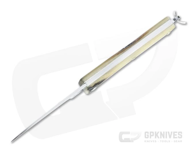 Great Eastern Cutlery #05 PPP Keychain Knife Sheepsfoot Sambar Stag Slip Joint Folder 053121-SS-26 - Image 3