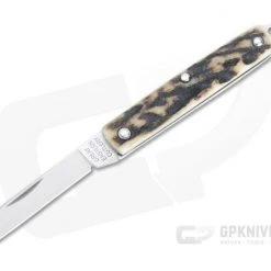 Great Eastern Cutlery #05 PPP Keychain Knife Sheepsfoot Sambar Stag Slip Joint Folder 053121-SS-29