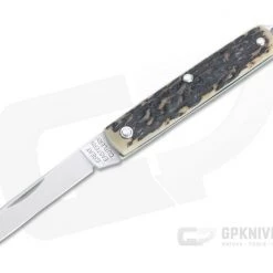 Great Eastern Cutlery #05 PPP Keychain Knife Sheepsfoot Sambar Stag Slip Joint Folder 053121-SS-30