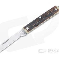 Great Eastern Cutlery #05 PPP Keychain Knife Sheepsfoot Sambar Stag Slip Joint Folder 053121-SS-31