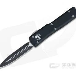Microtech UTX-70 Black CTS-204P Plain Double Edge OTF Automatic Knife 147-1