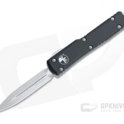Microtech UTX-70 D/E Stonewashed Standard Double Edge Black OTF Automatic 147-10