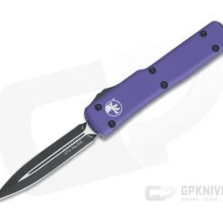 Microtech UTX-70 Double Edge Black 204P Purple OTF Automatic Knife 147-1PU