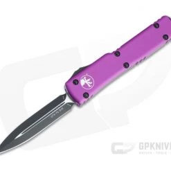 Microtech UTX-70 D/E Black M390 Violet Double Edge OTF Automatic 147-1VI