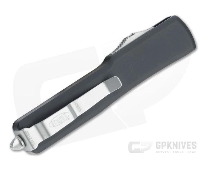 Microtech UTX-70 D/E Satin M390 Double Edge OTF Black Automatic Knife 147-4 - Image 2