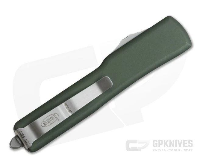 Microtech UTX-70 Satin Double Edge CTS-204P OD Green OTF Automatic Knife 147-4OD - Image 2