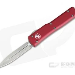 Microtech UTX-70 D/E Satin CTS-204P Red OTF Automatic Knife 147-4RD