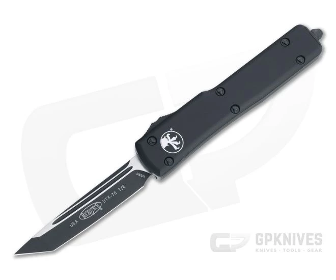 Microtech UTX-70 Tactical Black M390 Tanto Black OTF Automatic Knife 149-1T