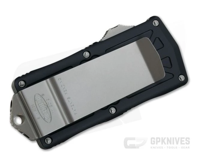 Microtech Exocet Black Plain 204P Double Edge CA Legal OTF Auto 157-1 - Image 2