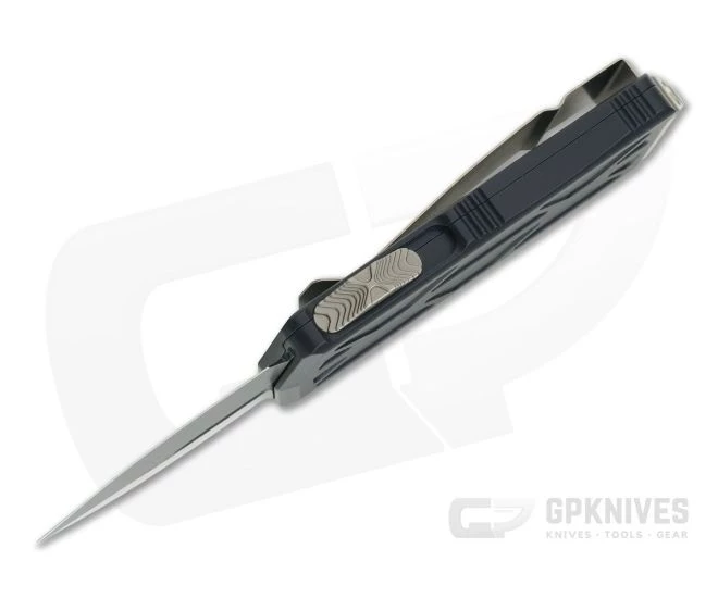 Microtech Exocet Black DLC Double Edge 204P Bronze Hardware CA Legal OTF Automatic 157-1DLCBZ