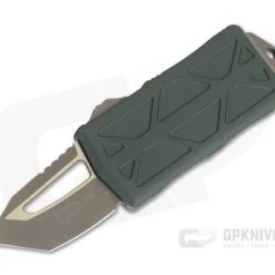 Microtech Exocet Tanto OD Green Bronze Apocalyptic 204P CA Legal OTF Automatic 158-13APOD