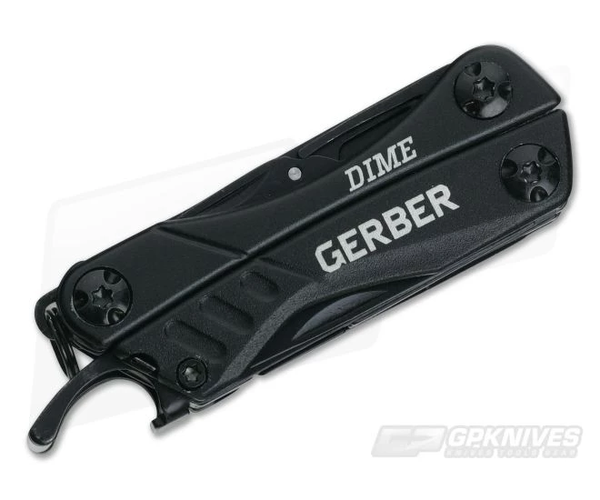 Gerber Dime Black Butterfly Opening Keychain Multi-Tool 30-000469 - Image 3