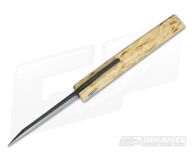 Hiroaki Ohta Knives OFF FK5 Birch Wood Friction Folder 3683 - Image 3