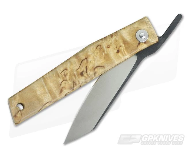 Hiroaki Ohta Knives OFF FK7P Birch Wood Friction Folder 3687 - Image 2