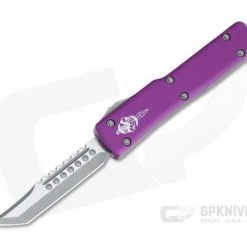 Microtech UTX-70 Hellhound Tanto Apocalyptic Violet Signature Series OTF Automatic 419-10APVIS