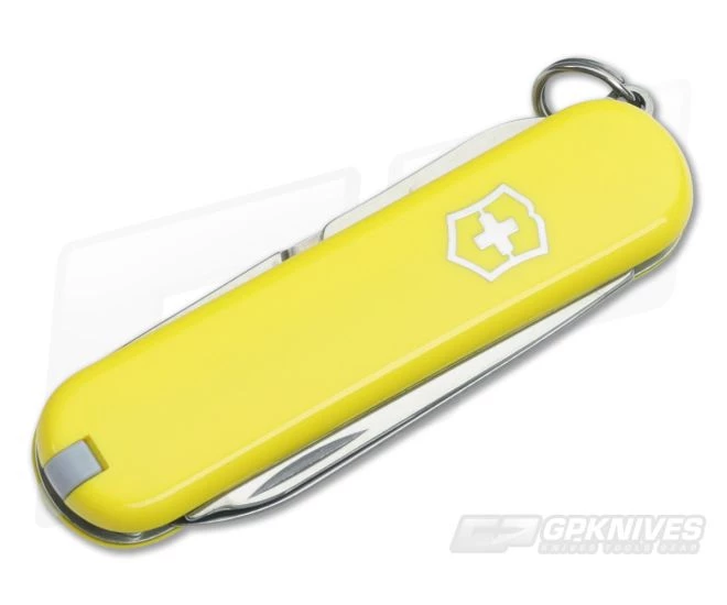 Victorinox Classic SD Yellow Don't Tread On Me Swiss Army Knife 0.6221R9-X16 - Image 2