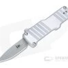 HK Micro Incursion Clip Point Tumbled 154CM Brushed Gray Aluminum CA Legal OTF Automatic 54035