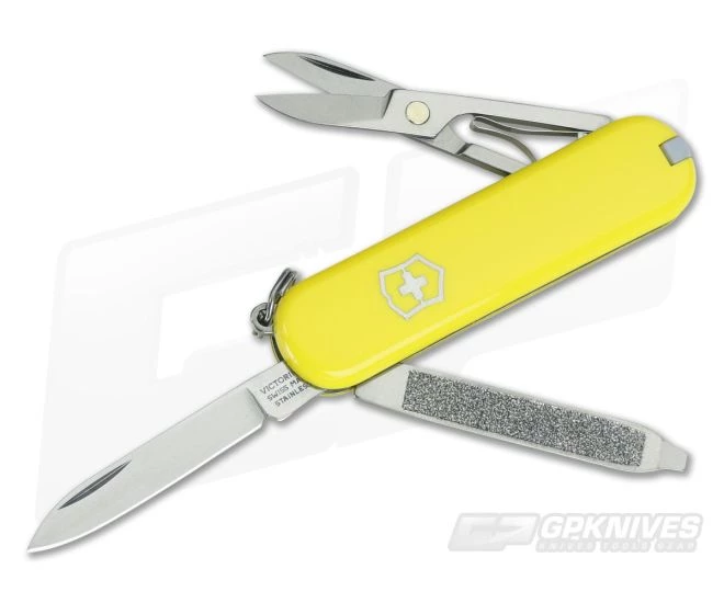 Victorinox Classic SD Yellow Swiss Army Knife 0.6223.8-033-X1