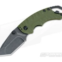 Kershaw Shuffle II Tanto Olive Blackwash Folder 8750TOLBW
