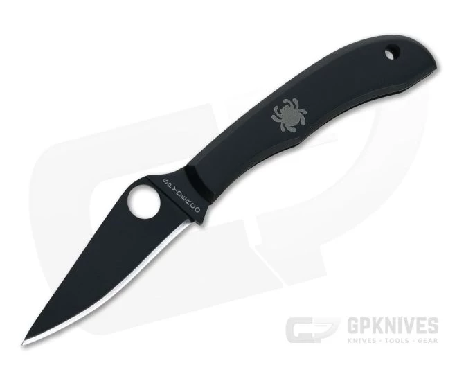 Spyderco Honeybee Slipit Black Oxide Stainless Steel Slip Joint C137BKP