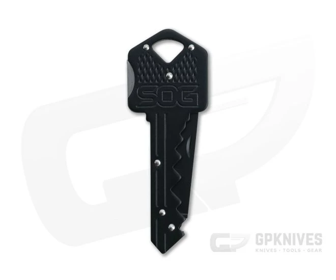 SOG Key Knife Black Back Lock Folding Knife KEY-101